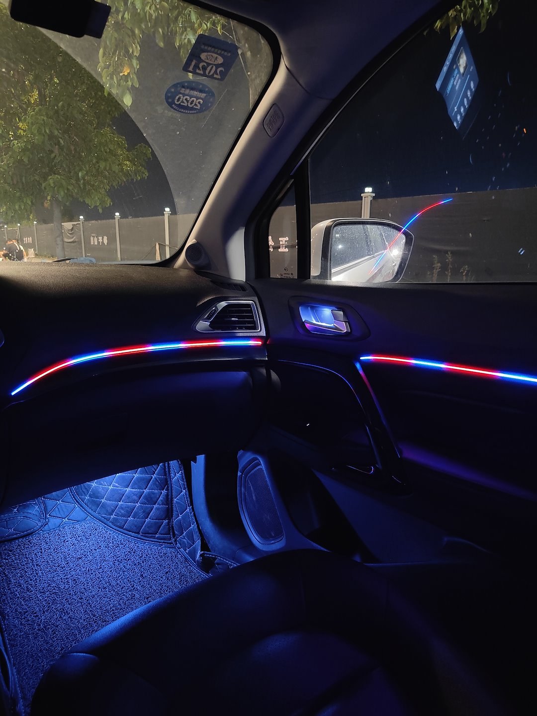 Race Sport Lighting Interior Light, Ultra-Flow Series, 10 LED 2-DOOR Vehicle Complete Kit, Red/ Green/ Blue/ White, 9 Watt – AKIT10