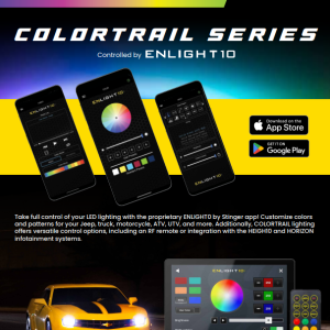Race Sport Lighting Interior Light, Colortrail, 10 LED 2-DOOR Vehicle Complete Kit, Multi-Color, Set of 10, IP65 Rating – AKIT2DR