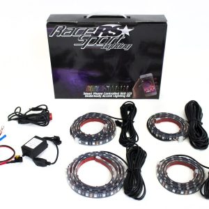 Race Sport Lighting Underbody Light Kit, Colorsmart ®, 5050 LED Strips, Multi-Color, Two 4 Feet Strips/ Two 3 Feet Strips – RSBTRGBL2
