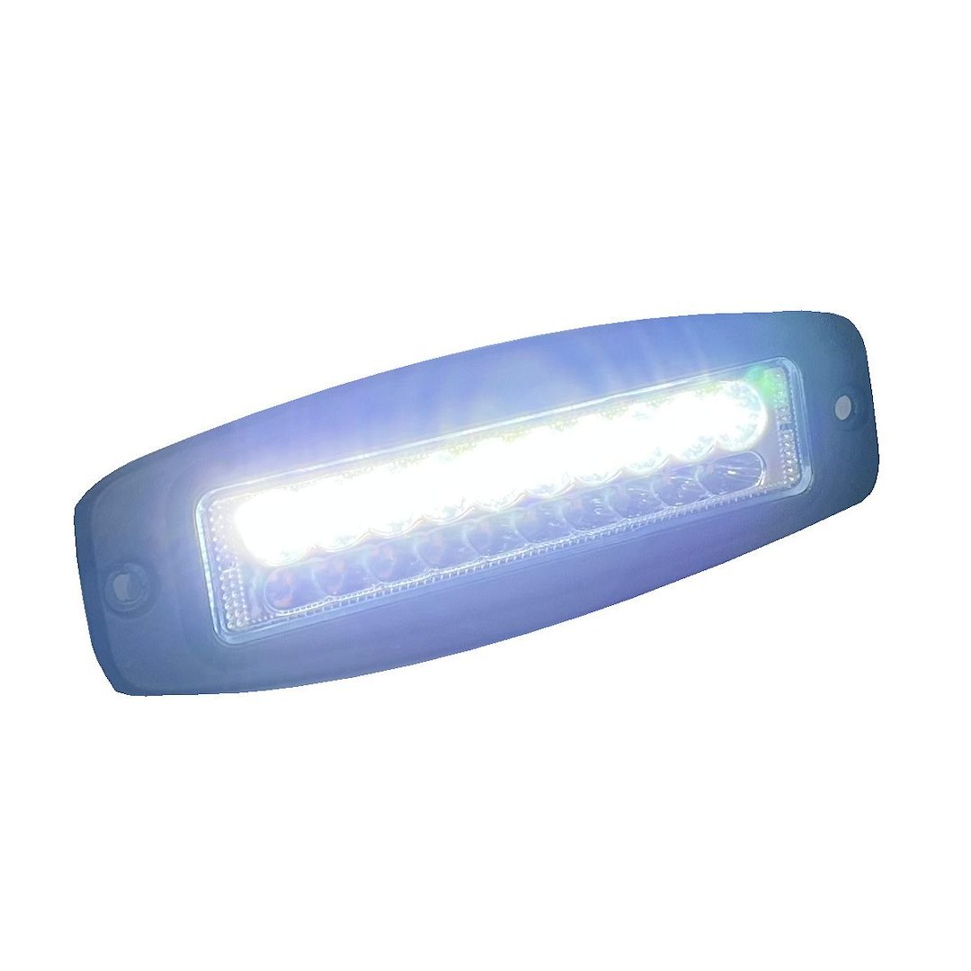 Race Sport Lighting Work Light, 3030 Super Bright SMD LED, 6.3 Inch Length X 1.77 Inch Width X 2.28 Inch Height, Flush Mount – RSDCWAWLFM