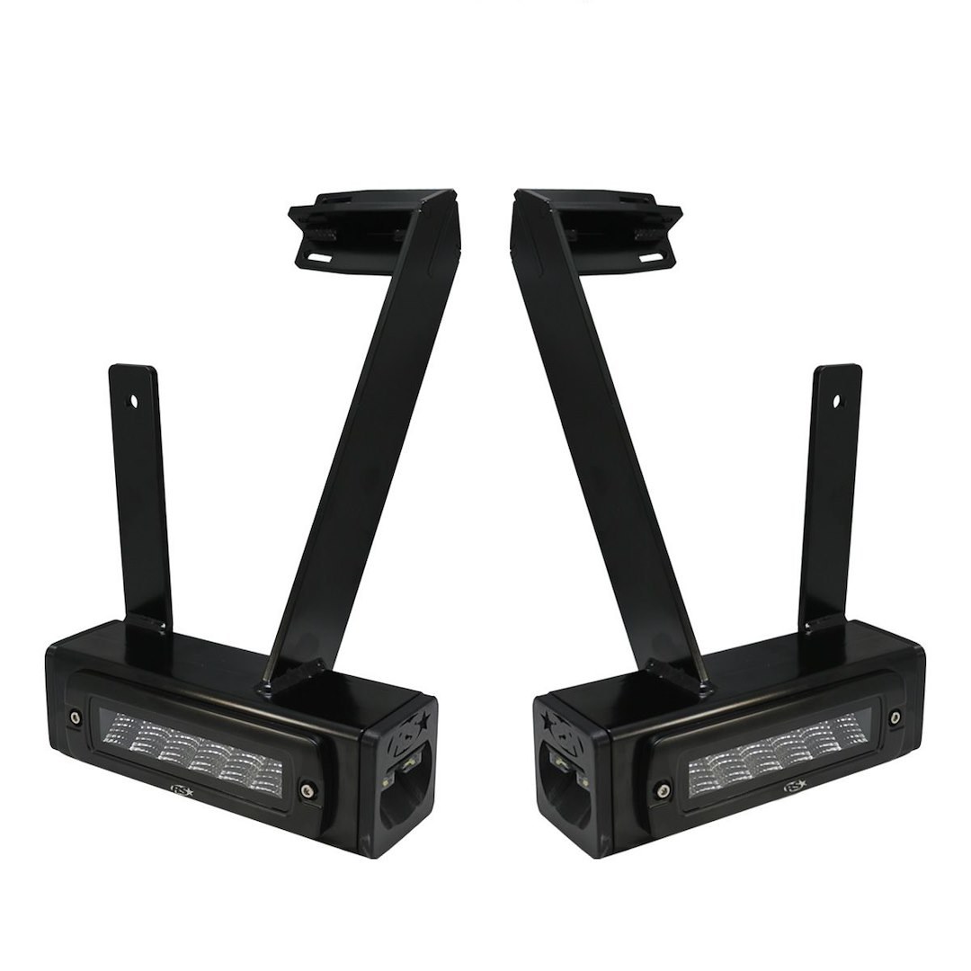Race Sport Lighting Backup Light, Hitch Bar, Set of 2, Clear Bulb, 7 Inch Black Rectangular Housing, Osram LED, 60 Watt, 5750 Lumens – DHDHB17UP
