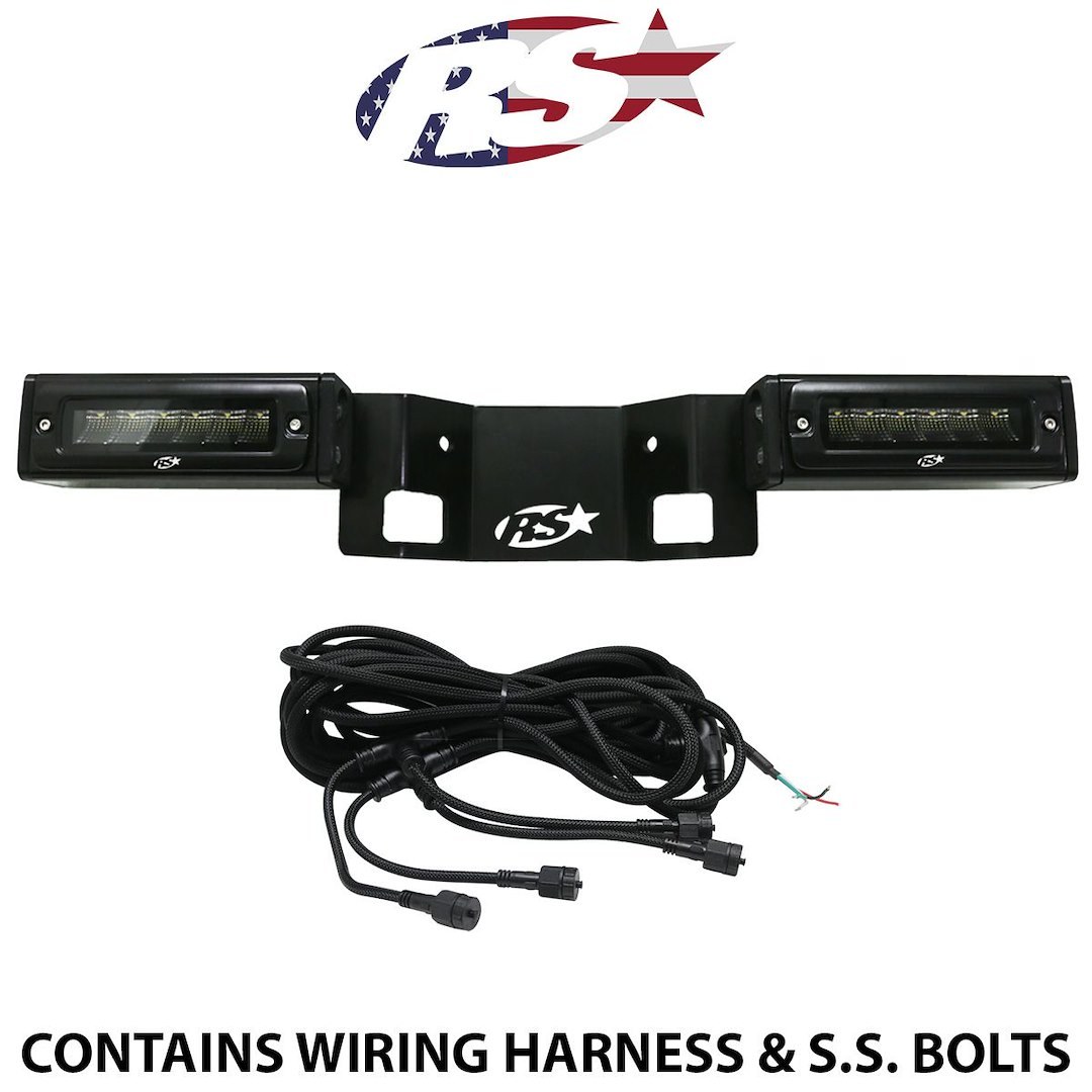 Race Sport Lighting Backup Light, Reverse Hitch Mounted, Set of 2, 7 Inch Black Rectangular Housing, Osram LED, 60 Watt, 5750 Lumens – F150HB21UP