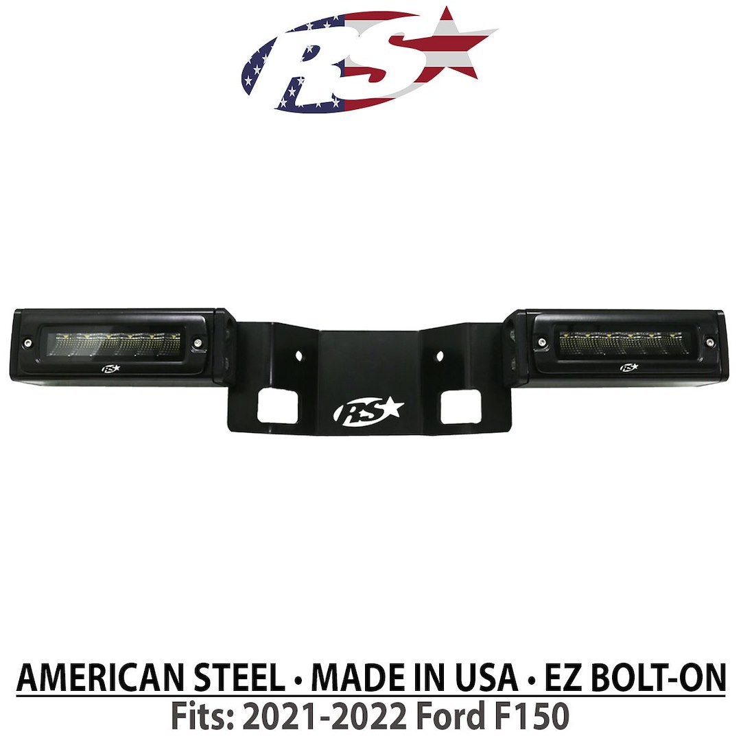 Race Sport Lighting Backup Light, Reverse Hitch Mounted, Set of 2, 7 Inch Black Rectangular Housing, Osram LED, 60 Watt, 5750 Lumens – F150HB21UP
