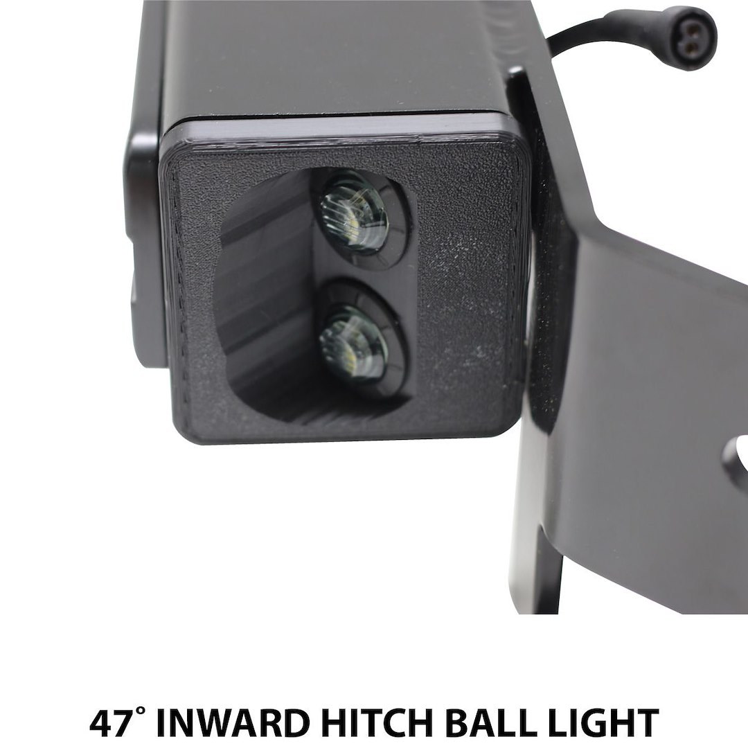 Race Sport Lighting Backup Light, Reverse Hitch Mounted, Set of 2, 7 Inch Black Rectangular Housing, Osram LED, 60 Watt, 5750 Lumens – F150HB21UP