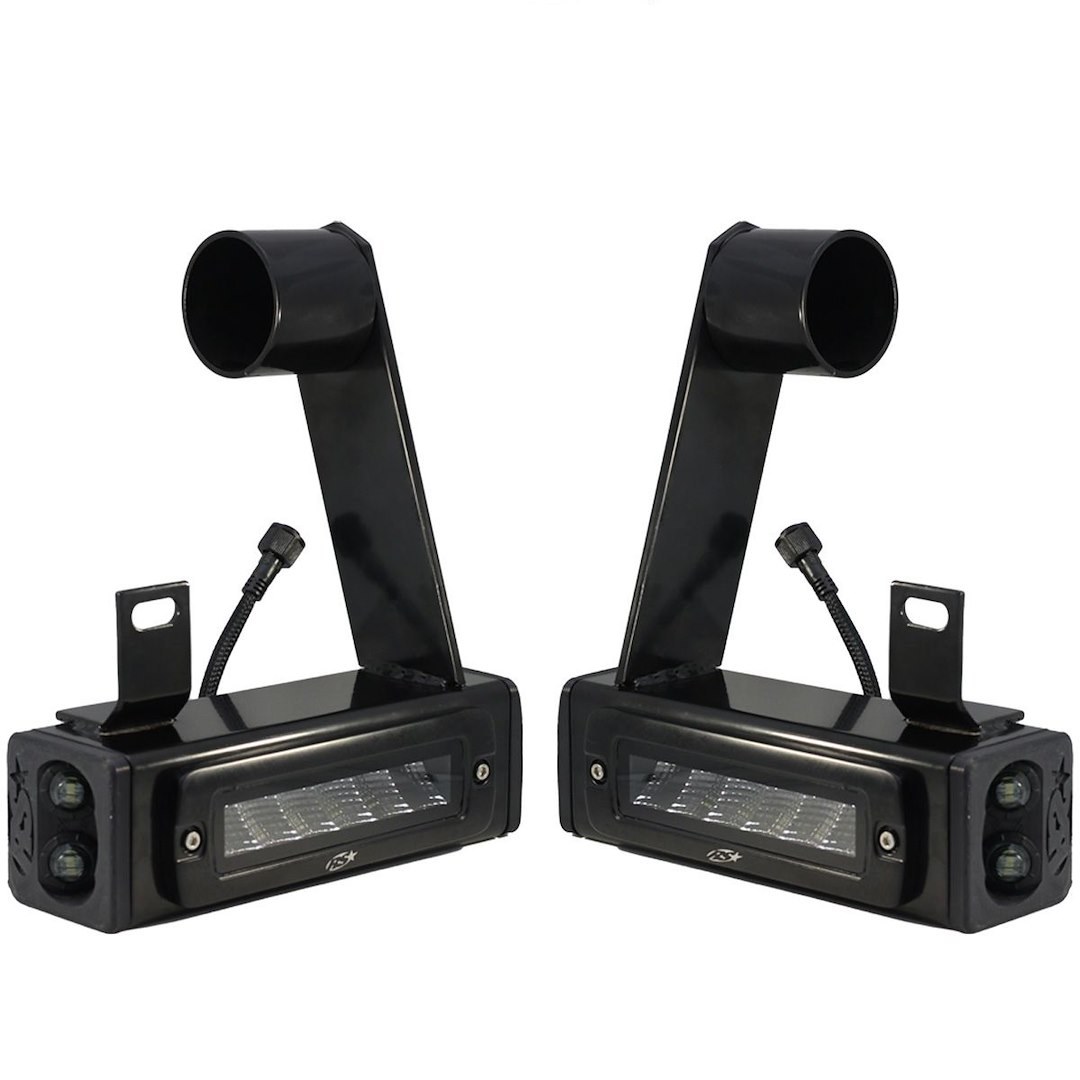Race Sport Lighting Backup Light, Hitch Bar, Set of 2, Clear Bulb, 7 Inch Black Rectangular Housing, Osram LED, 60 Watt, 5750 Lumens – GMHB20UP