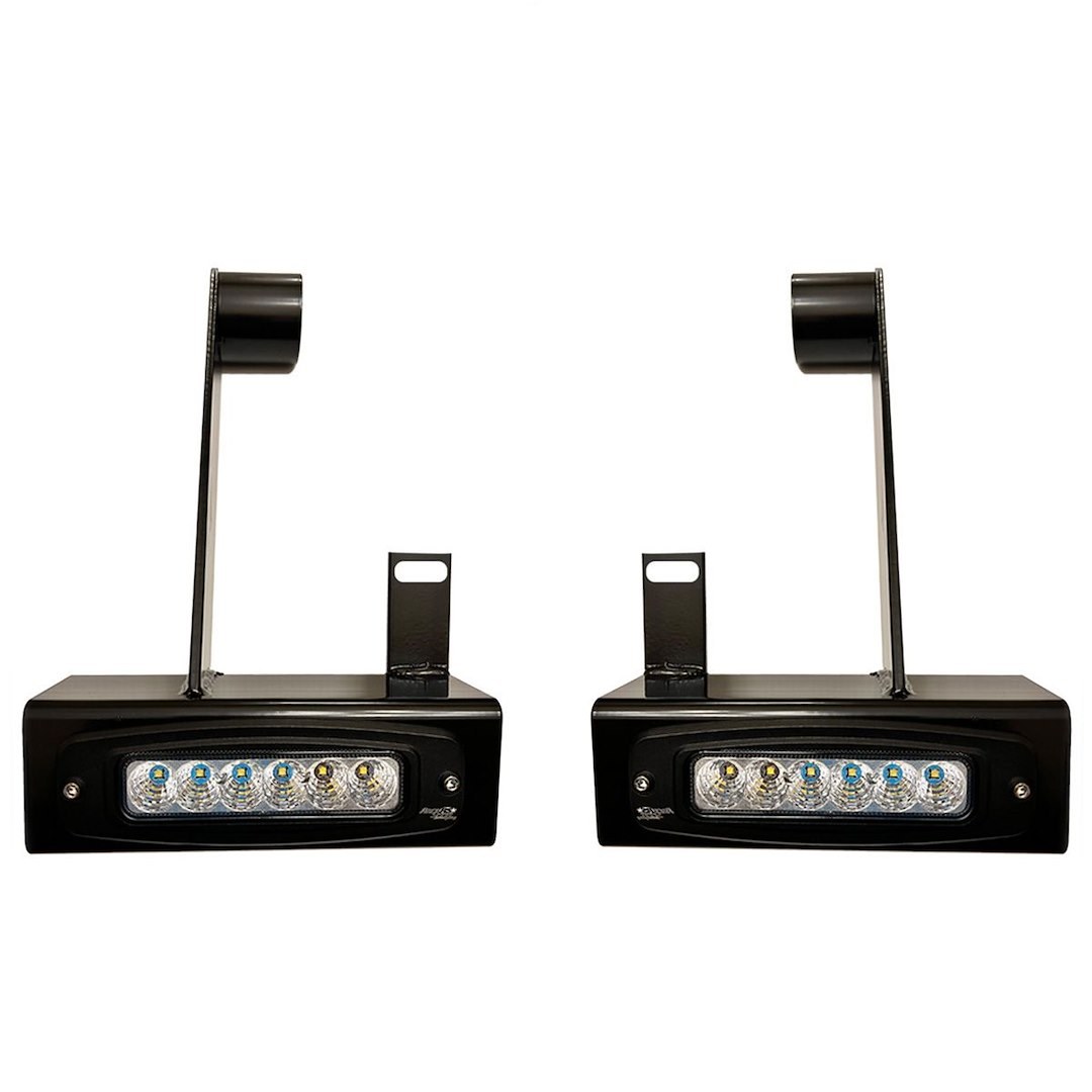 Race Sport Lighting Backup Light, Hitch Bar, Set of 2, Clear Bulb, 7 Inch Chrome Rectangular Housing, Cree LED, 36 Watt, 3000 Lumens – GMHB20UPSL