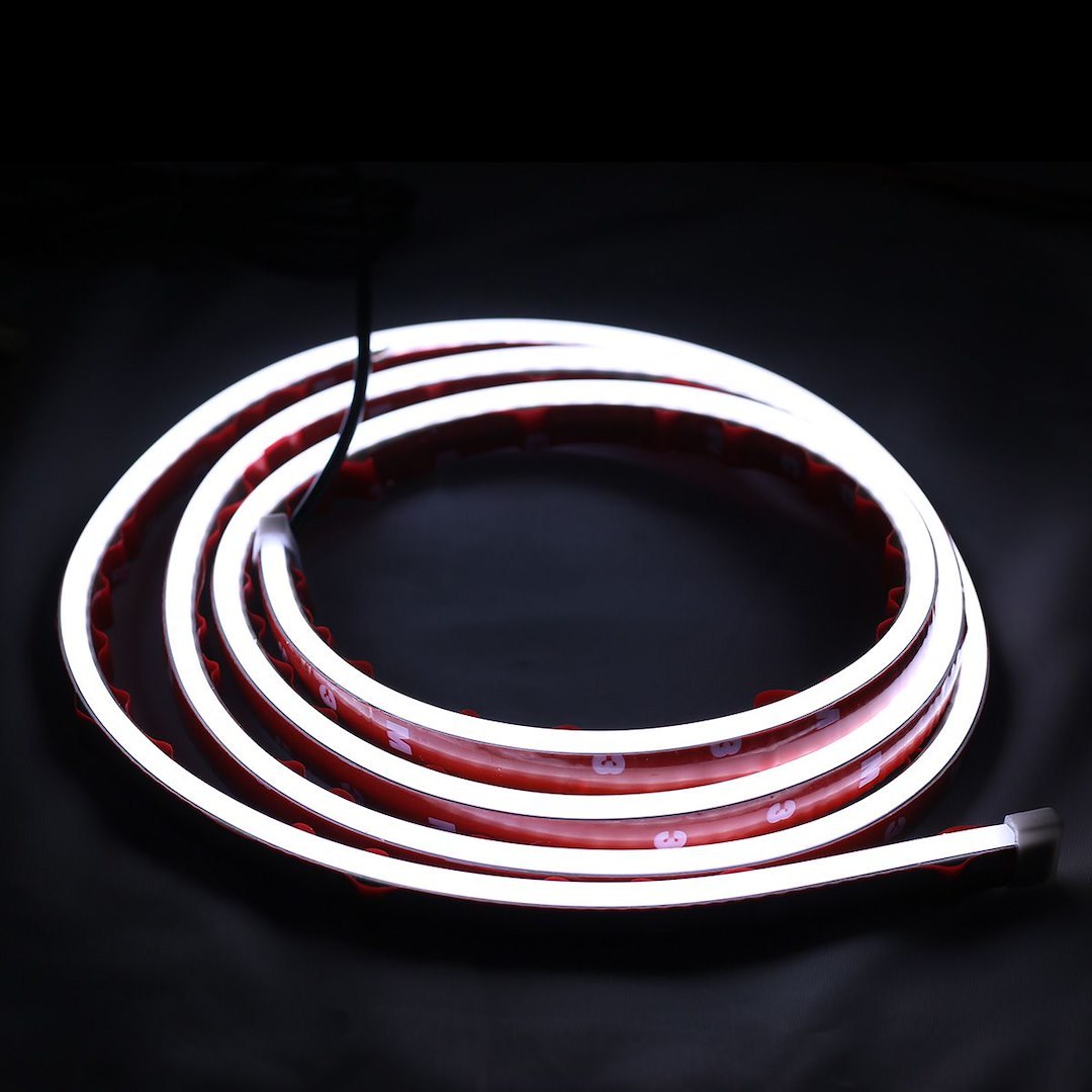 Race Sport Lighting Daytime Running Light, Knight Rider, LED Strip, White, Single, 0.5 to 2 Amp, 12 Volt DC, 10 Watts, IP67 Rating – HOODKIT2