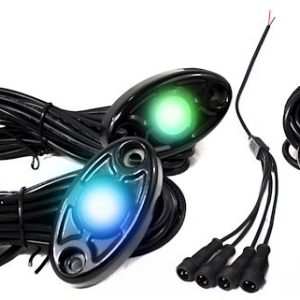 Race Sport Lighting Underbody Light Kit, Colorsmart ®, Pod Strips, Multi-Color, 12 Volt DC, Black Housing, With Bluetooth App Control – RSLD4KITCS