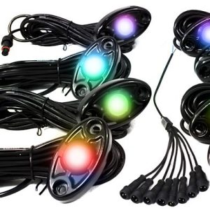 Race Sport Lighting Underbody Light Kit, Colorsmart ®, Pod Strips, Multi-Color, 12 Volt DC, Black Housing, With Bluetooth App Control – RSLD8KITCS