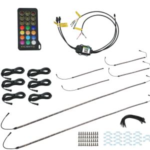 Race Sport Lighting Underbody Light Kit, Colortrail, LED, Multi-Color, 6 Piece, IP67 Rating, 12 Volt – RSCUBKIT10