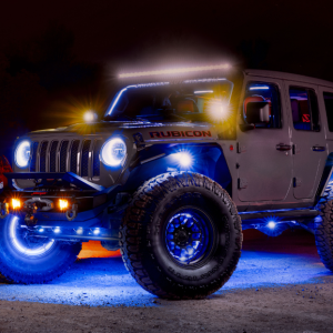 Race Sport Lighting Underbody Light Kit, Colortrail, LED, Multi-Color, 4 Piece Strip and 4 Piece Wheel Ring, IP67 Rating, 12 Volt – RSCWL10