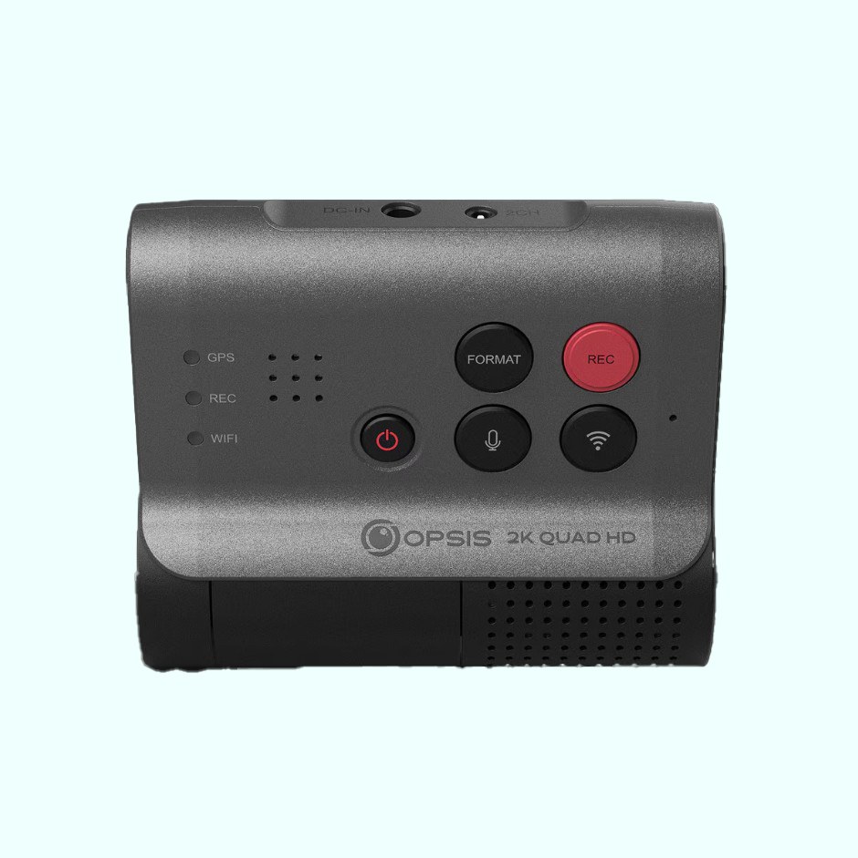 Race Sport Lighting Dash Camera, Opsis, 140 Degree Front/ 130 Degree Rear Diagonal View Angle Lens – SDC-2CH2KQHD
