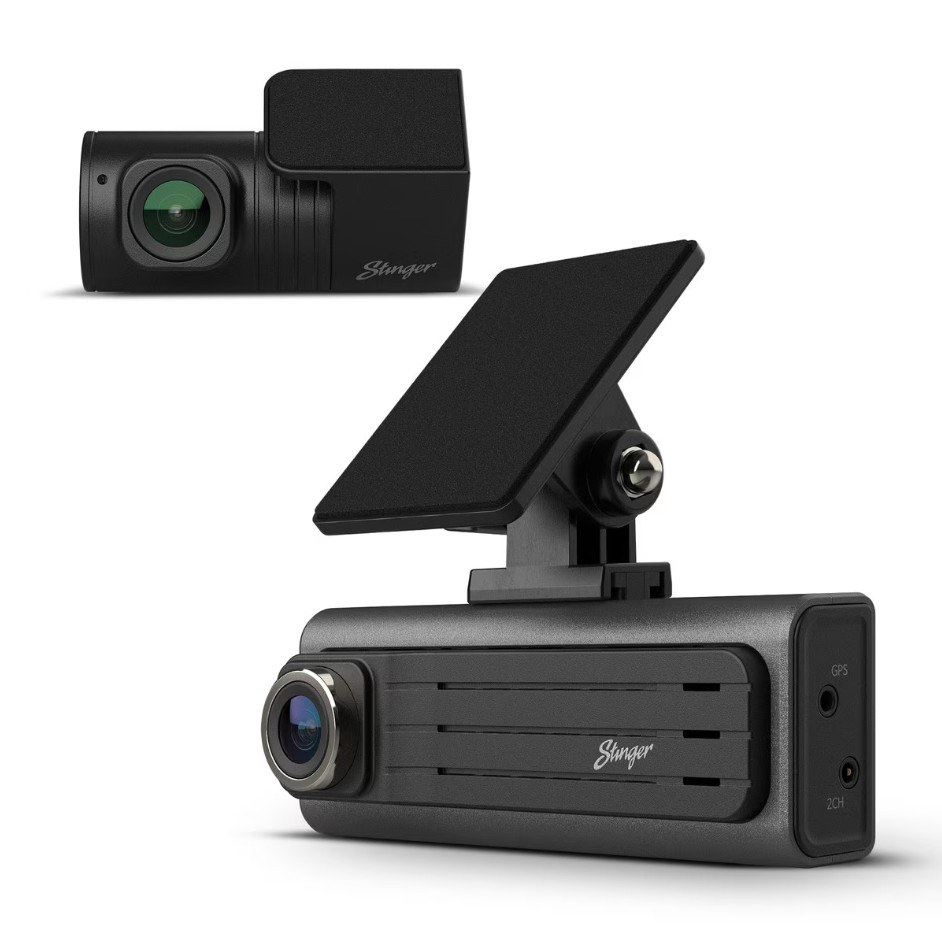 Race Sport Lighting Dash Camera, Opsis, 140 Degree Front/ 130 Degree Rear Diagonal View Angle Lens – SDC-2CHFHD