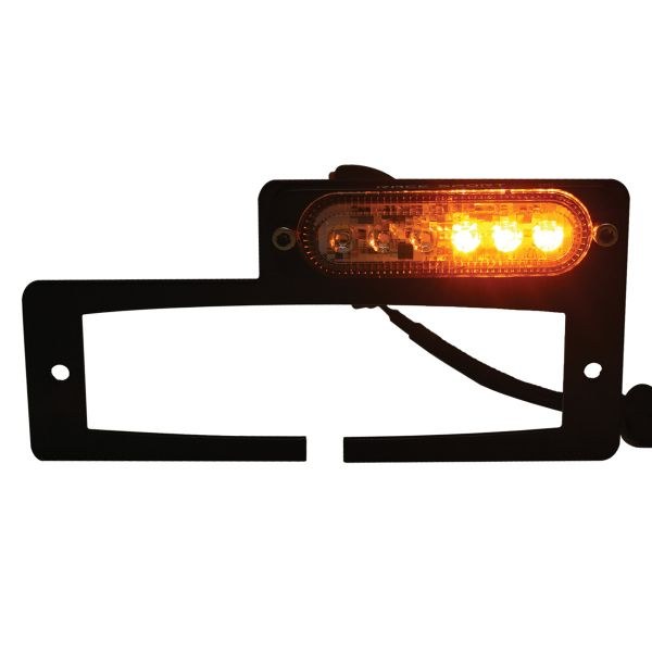 Race Sport Lighting Warning Light, 7 Inch Length, Mini Bar, Hitch Bar Mount, LED Strobe Flasher, Clear Lens, White/ Amber, 6 LED Bulbs – SFPHBAO