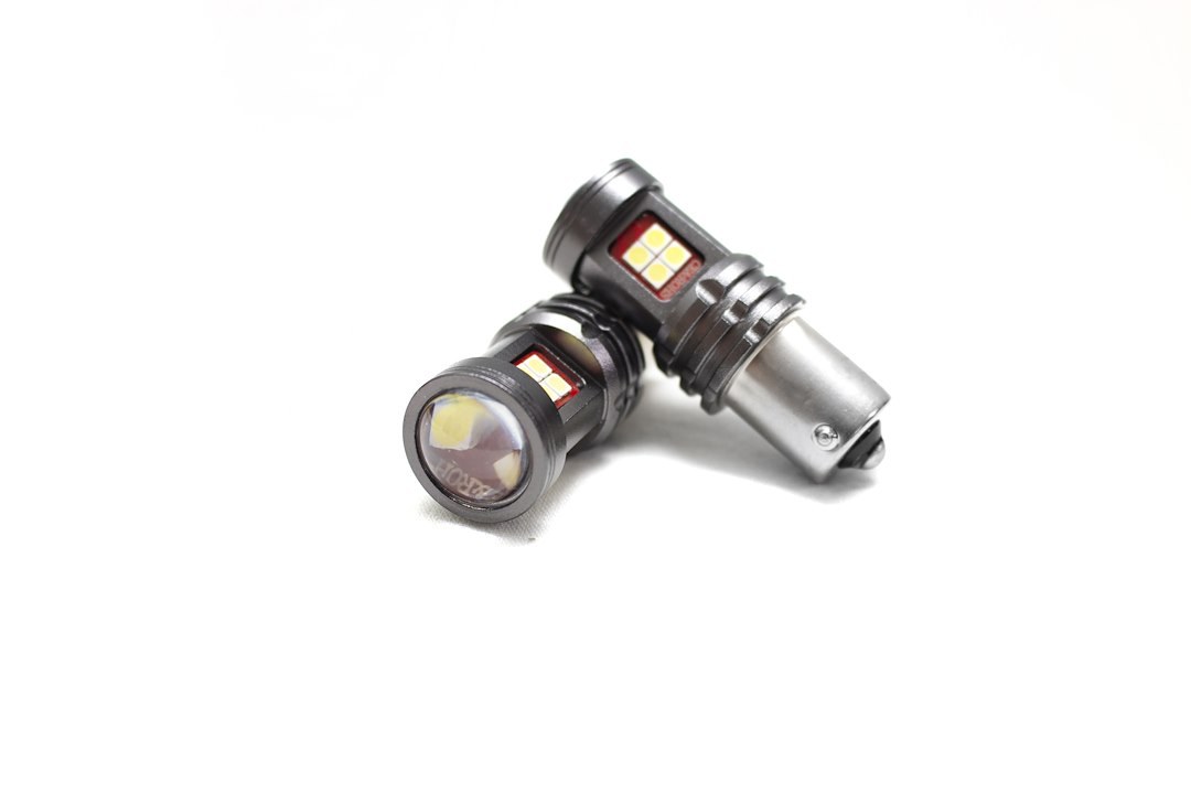 Race Sport Lighting Multi Purpose Light Bulb – LED, Terminator Series, 1156 LED Bulb, White, Set of 2 – RSTB1156W