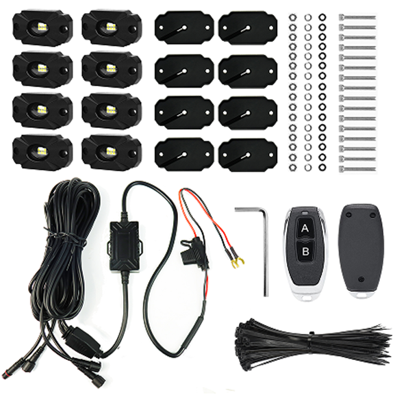 Race Sport Lighting Underbody Light Kit, Ultra White Series, Osram LED, Bright White, 9 to 30 Volt DC, 80 Watts Power, Flood Pattern – ULTRA8WK