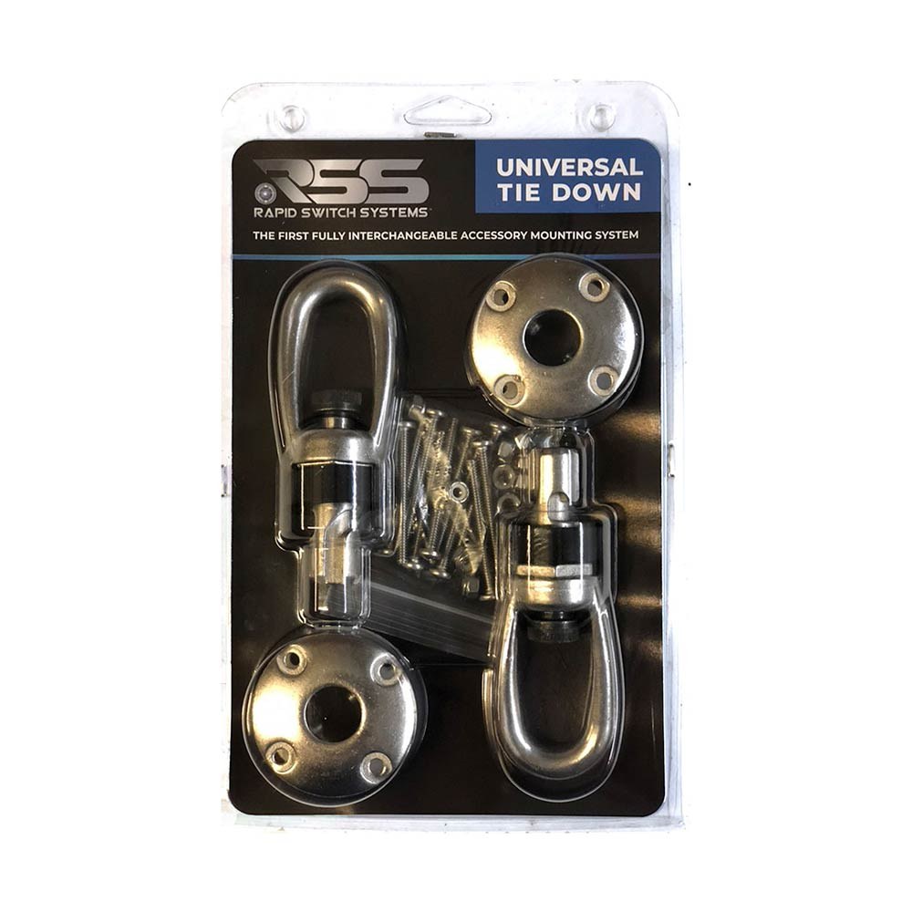Rapid Switch Tie Down Anchor, Bolt-On Surface Mount, 3000 Pound Capacity, Silver, Stainless Steel, Set of 2 – RSS1001