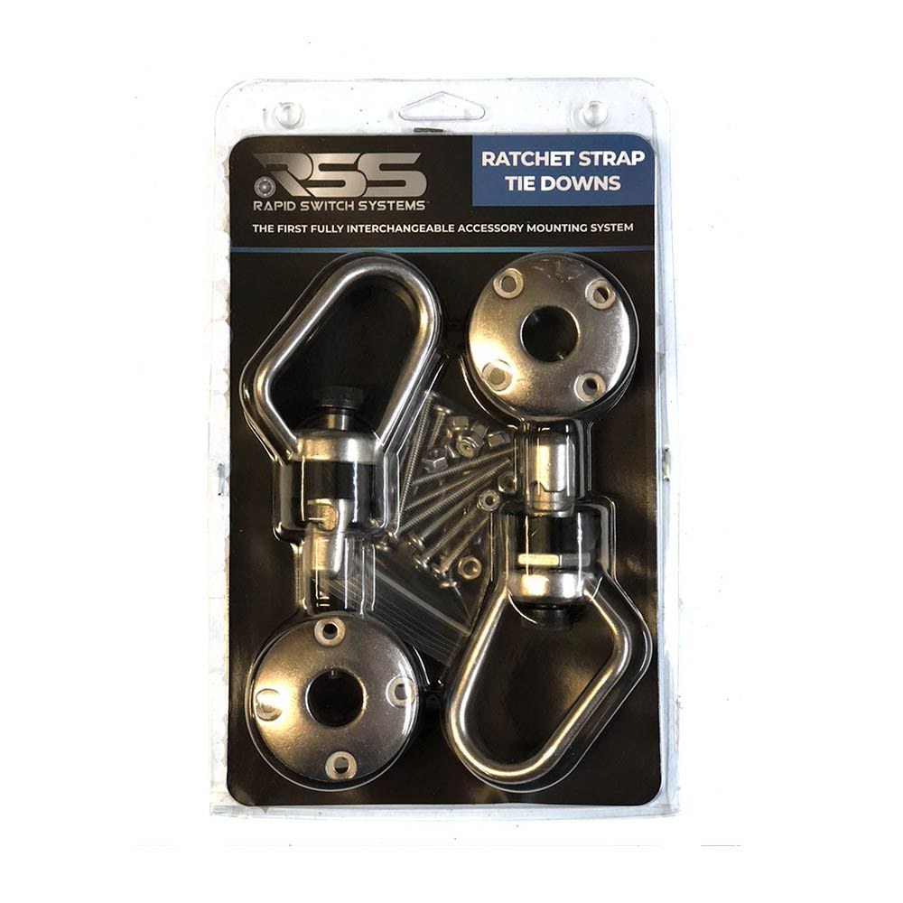 Rapid Switch Tie Down Anchor, Bolt-On Surface Mount, 3000 Pound Capacity, Stainless Steel, Set of 2 – RSS1002