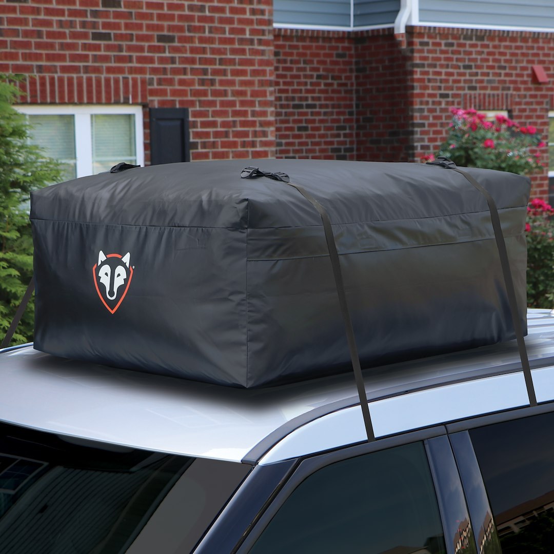 Rightline Cargo Carrier, Ace 2, Bag Style, 15 Cubic Foot Capacity, 44 Inch X 34 Inch X 17 Inch, Compatible with or Without Roof Rack, Black – 100A20