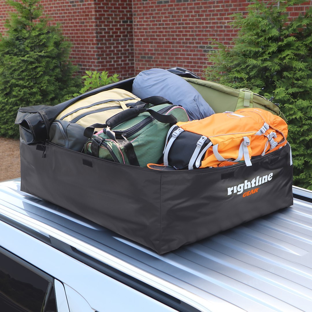 Rightline Cargo Carrier, Ace 2, Bag Style, 15 Cubic Foot Capacity, 44 Inch X 34 Inch X 17 Inch, Compatible with or Without Roof Rack, Black – 100A20