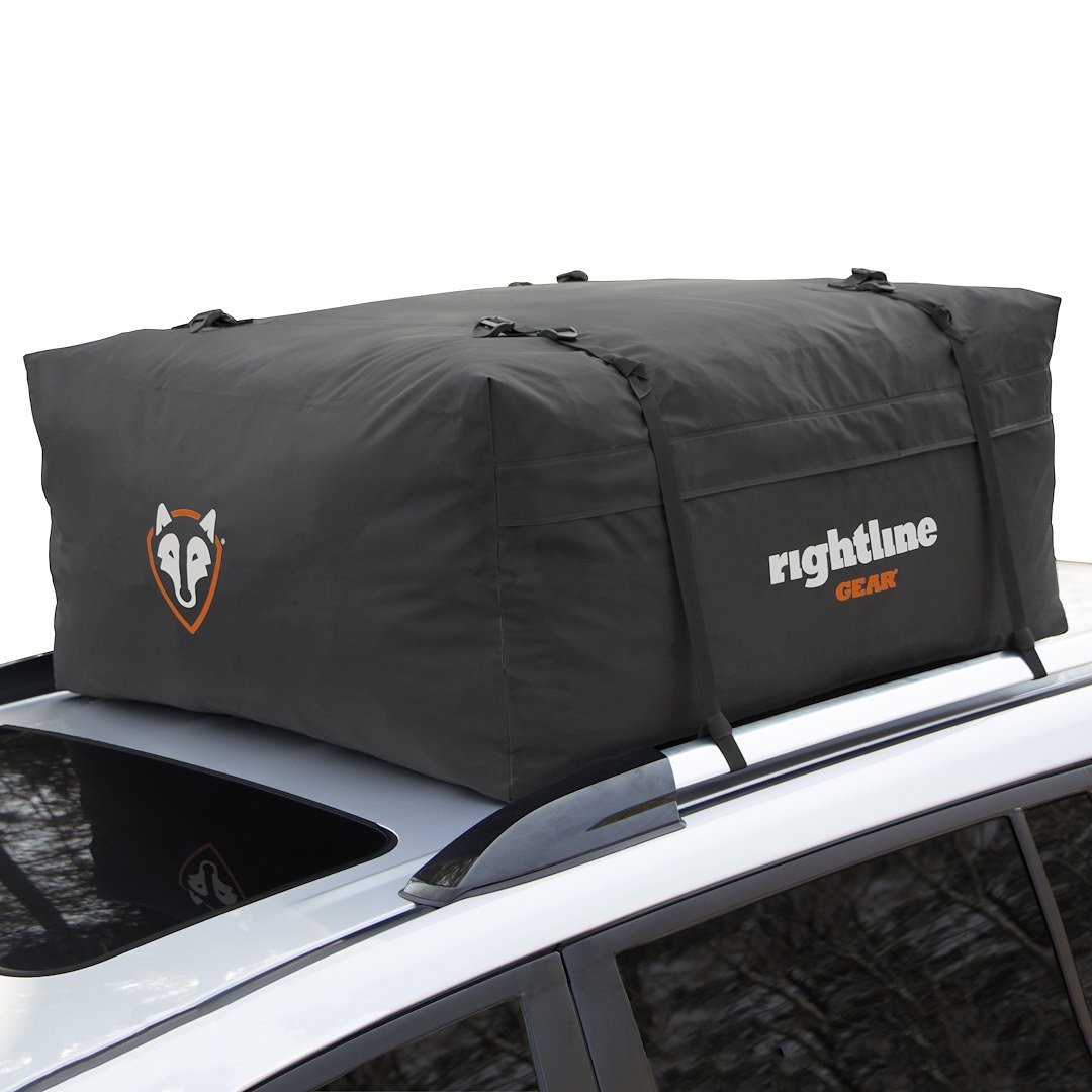 Rightline Cargo Carrier, Range 2, Bag Style, 15 Cubic Foot Capacity, 40 Inch X 36 Inch X 18 Inch, Compatible with or Without Roof Rack, Black – 100R20