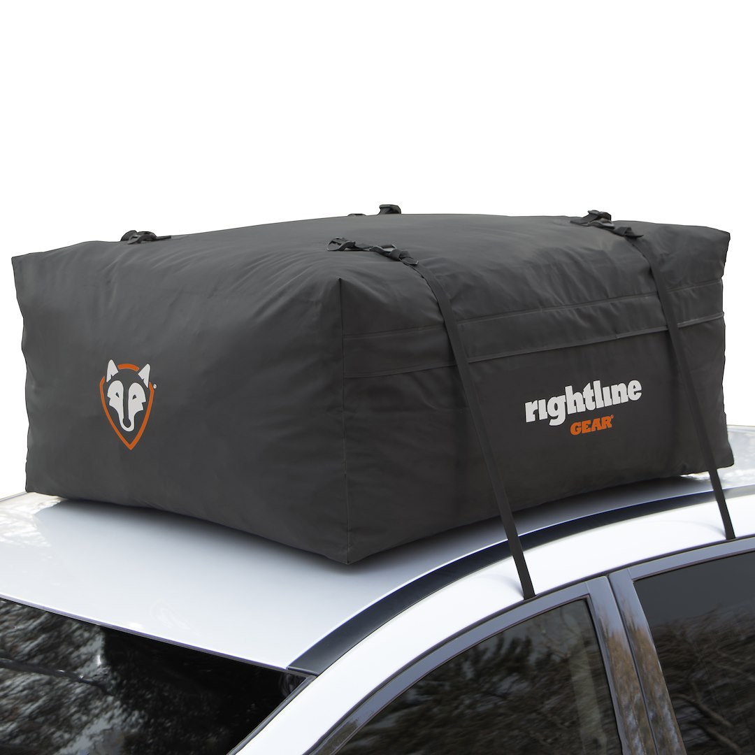 Rightline Cargo Carrier, Range 2, Bag Style, 15 Cubic Foot Capacity, 40 Inch X 36 Inch X 18 Inch, Compatible with or Without Roof Rack, Black – 100R20