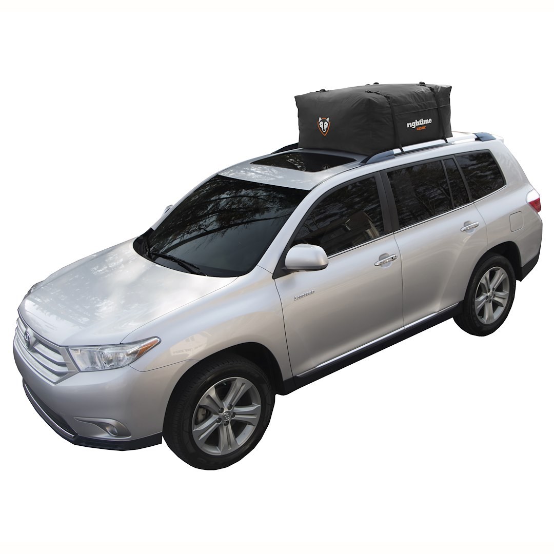 Rightline Cargo Carrier, Range 2, Bag Style, 15 Cubic Foot Capacity, 40 Inch X 36 Inch X 18 Inch, Compatible with or Without Roof Rack, Black – 100R20