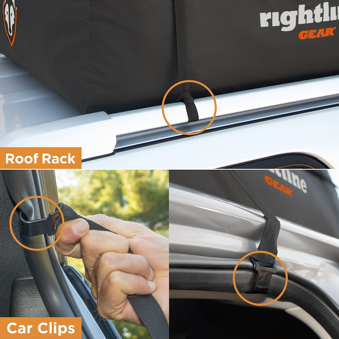 Rightline Cargo Carrier, Range Jr, Bag Style, 10 Cubic Foot Capacity, 36 Inch X 32 Inch X 15 Inch, Compatible with or Without Roof Rack – 100R50