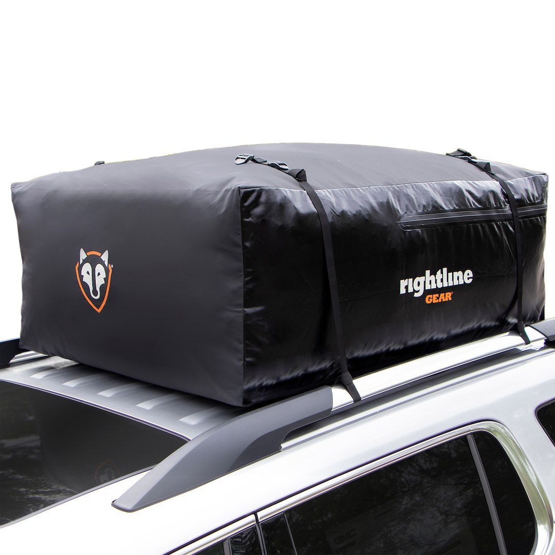 Rightline Cargo Carrier, Sport 3, Bag Style, 18 Cubic Foot Capacity, 48 Inch X 36 Inch X 18 Inch, Compatible with or Without Roof Rack, Black – 100S30