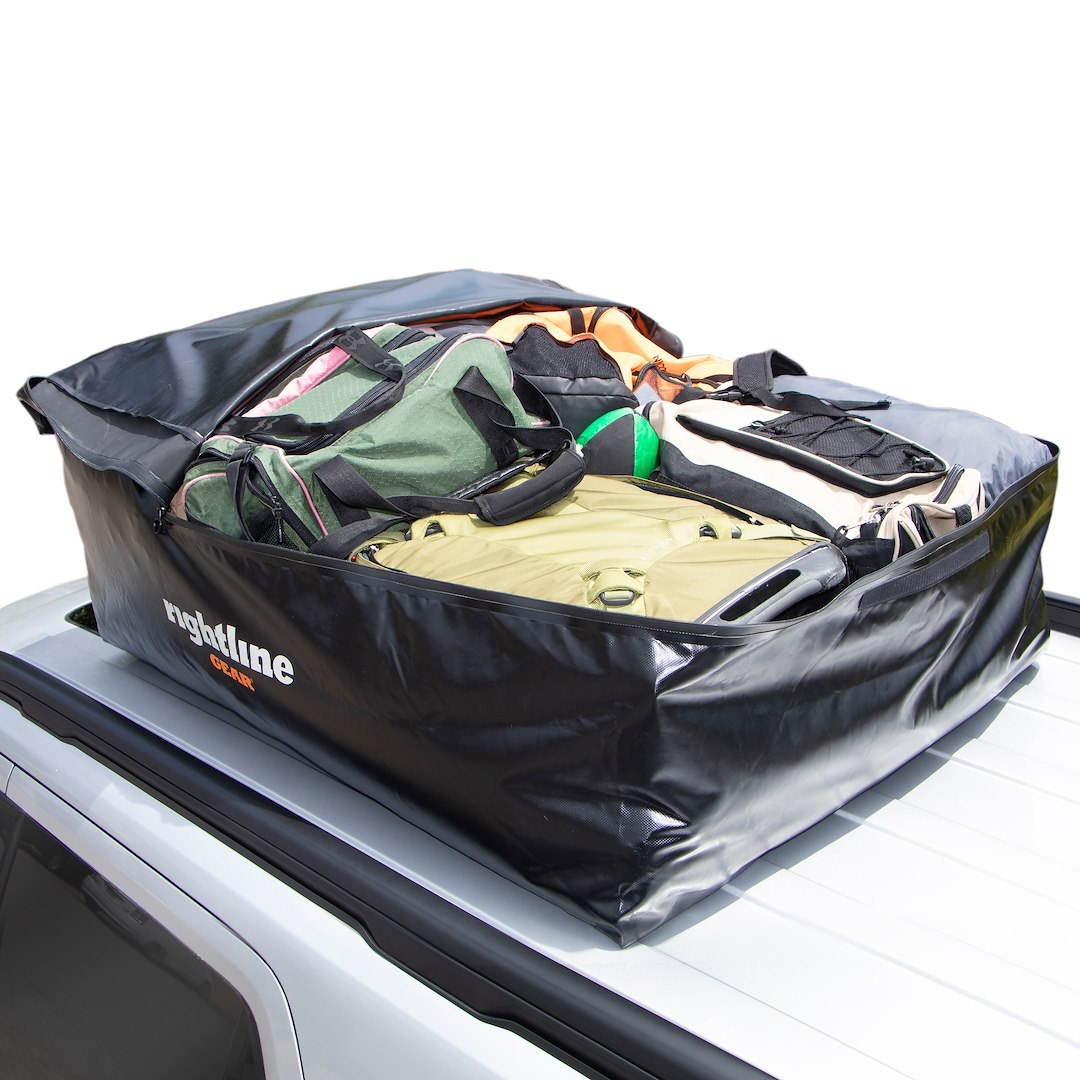 Rightline Cargo Carrier, Sport 3, Bag Style, 18 Cubic Foot Capacity, 48 Inch X 36 Inch X 18 Inch, Compatible with or Without Roof Rack, Black – 100S30