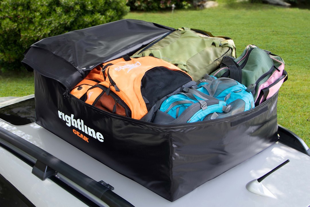 Rightline Cargo Carrier, Sport Jr, Bag Style, 10 Cubic Foot Capacity, 36 Inch X 30 Inch X 16 Inch, Compatible with or Without Roof Rack – 100S50