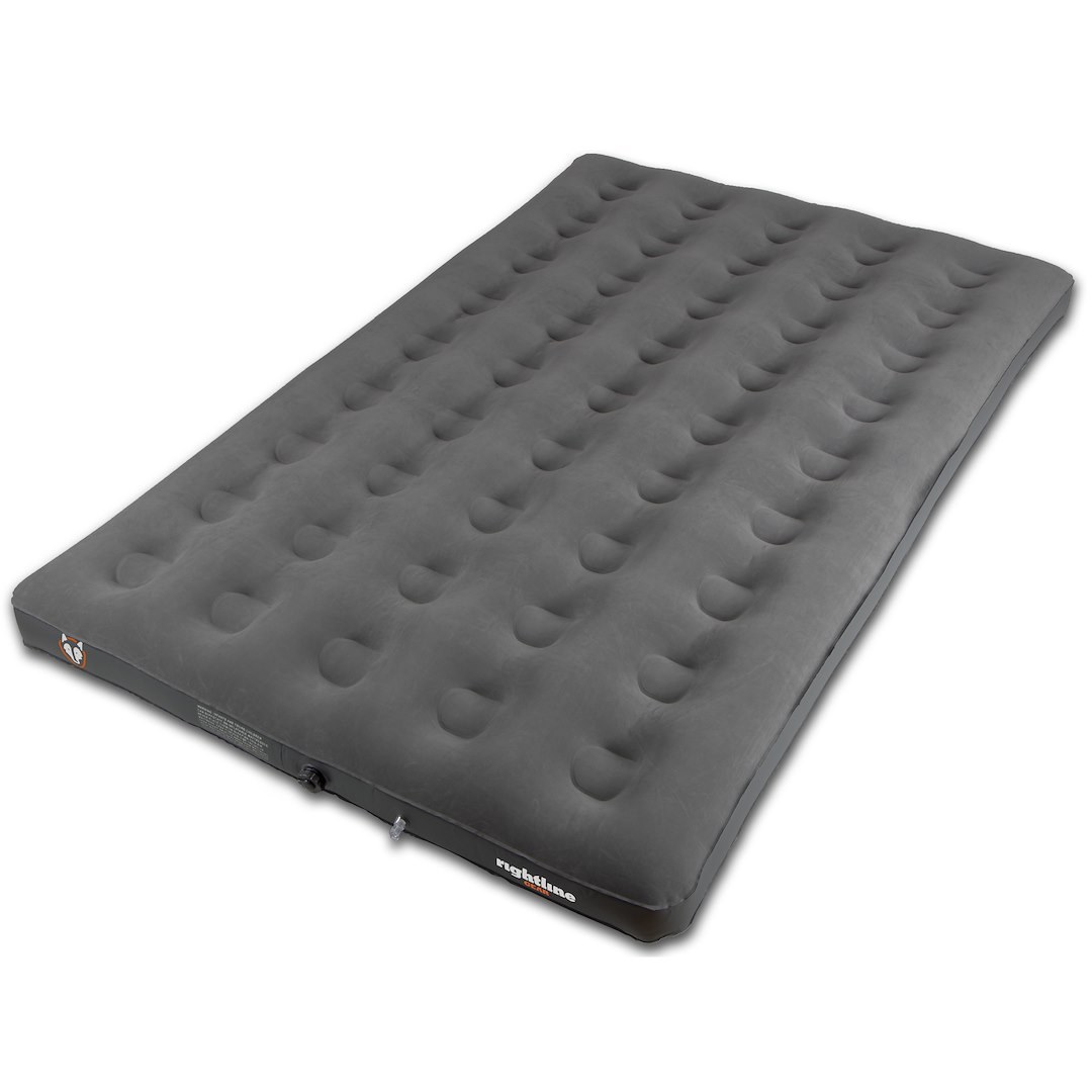 Rightline Truck Bed Air Mattress, Full-Size, 80 Inch Length X 51 Inch Width X 7 Inch Height, 12 Volt Air Pump, PVC, Gray – 110M10