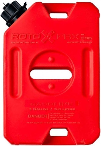 Rotopax Liquid Storage Container, Red, 1 Gallon, Bolt-On/ Free Standing, Formulated Plastic, Epa and Carb Compliant, Designed to Hold Gas – RX-1G