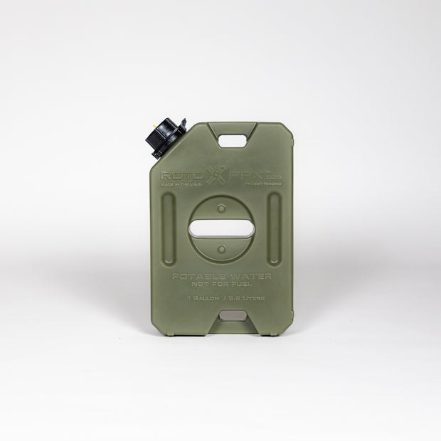 Rotopax Liquid Storage Container, Od Green, 1 Gallon, Bolt-On/ Free Standing, Formulated Plastic, Epa and Carb Compliant – RX-1OD