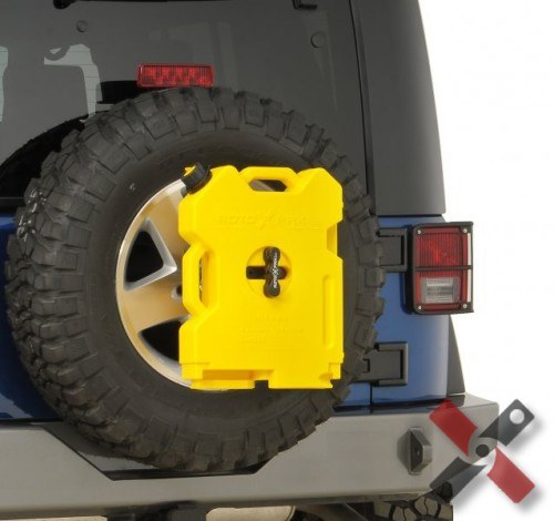 Rotopax Liquid Storage Container, Yellow, 2 Gallon, Bolt-On/ Free Standing, Formulated Plastic, Epa and Carb Compliant – RX-2D