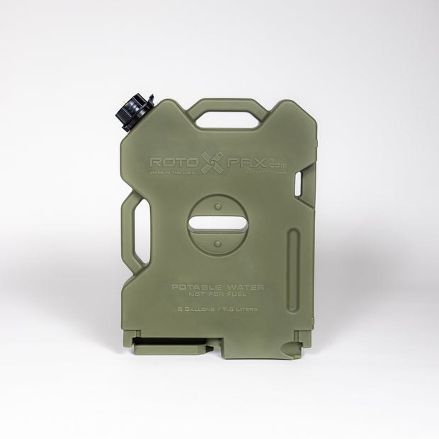Rotopax Liquid Storage Container, Od Green, 2 Gallon, Bolt-On/ Free Standing, Formulated Plastic, Epa and Carb Compliant – RX-2OD