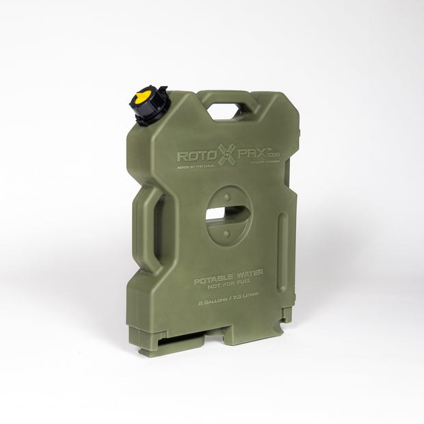 Rotopax Liquid Storage Container, Od Green, 2 Gallon, Bolt-On/ Free Standing, Formulated Plastic, Epa and Carb Compliant – RX-2OD