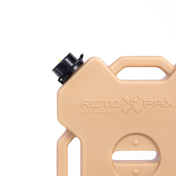 Rotopax Liquid Storage Container, Tan, 2 Gallon, Bolt-On/ Free Standing, Formulated Plastic, Epa and Carb Compliant, Designed to Hold Water – RX-2TAN