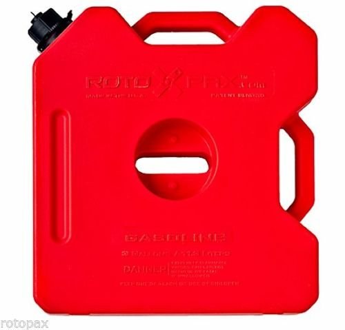 Rotopax Liquid Storage Container, Red, 3 Gallon, Bolt-On/ Free Standing, Formulated Plastic, Epa and Carb Compliant, Designed to Hold Gas – RX-3G