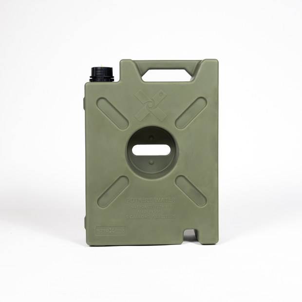 Rotopax Liquid Storage Container, Od Green, 5 Gallon, Bolt-On/ Free Standing, Formulated Plastic, Epa and Carb Compliant – RX-5OD
