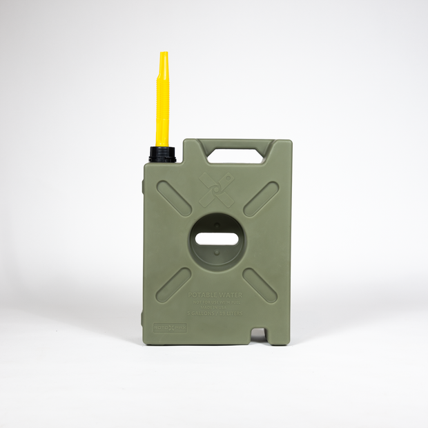 Rotopax Liquid Storage Container, Od Green, 5 Gallon, Bolt-On/ Free Standing, Formulated Plastic, Epa and Carb Compliant – RX-5OD