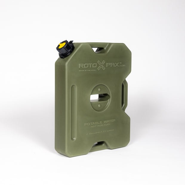 Rotopax Liquid Storage Container, Od Green, 2 Gallon, Bolt-On/ Free Standing, Formulated Plastic, Epa and Carb Compliant – RXX-2OD