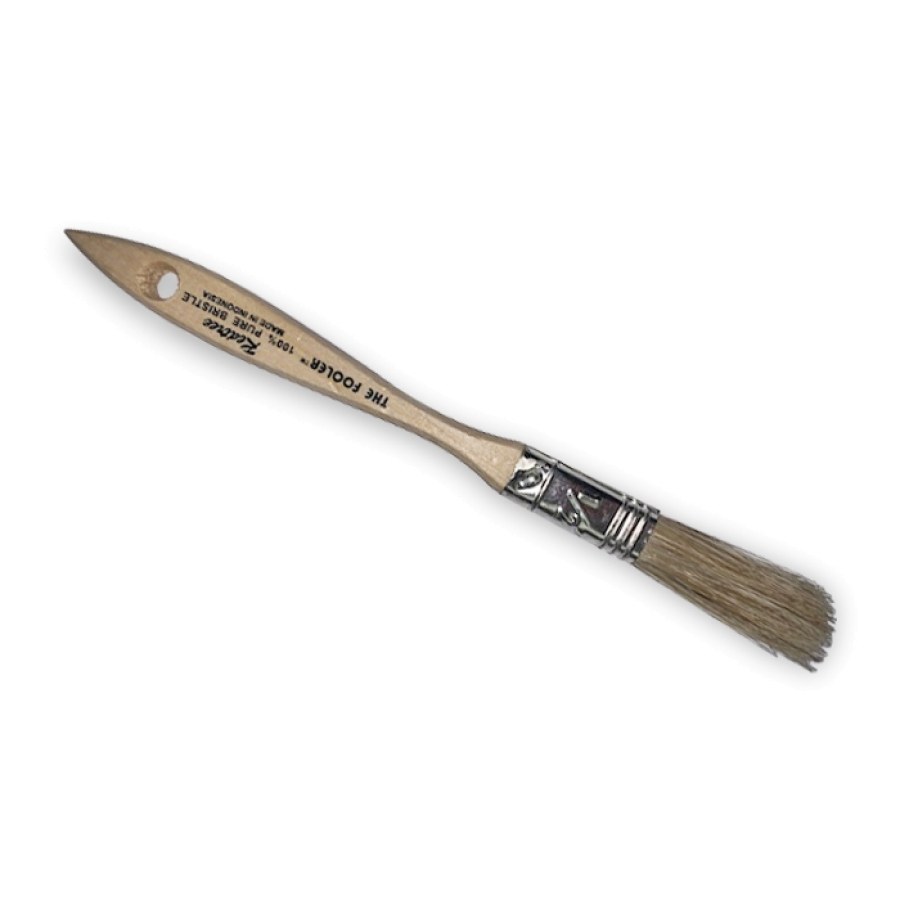 Redtree Ind Paint Brush, The Fooler®, 1/2 Inch Brush, 3/8 Inch Thickness, Double Thick Density Brush, White China Bristle – 10005