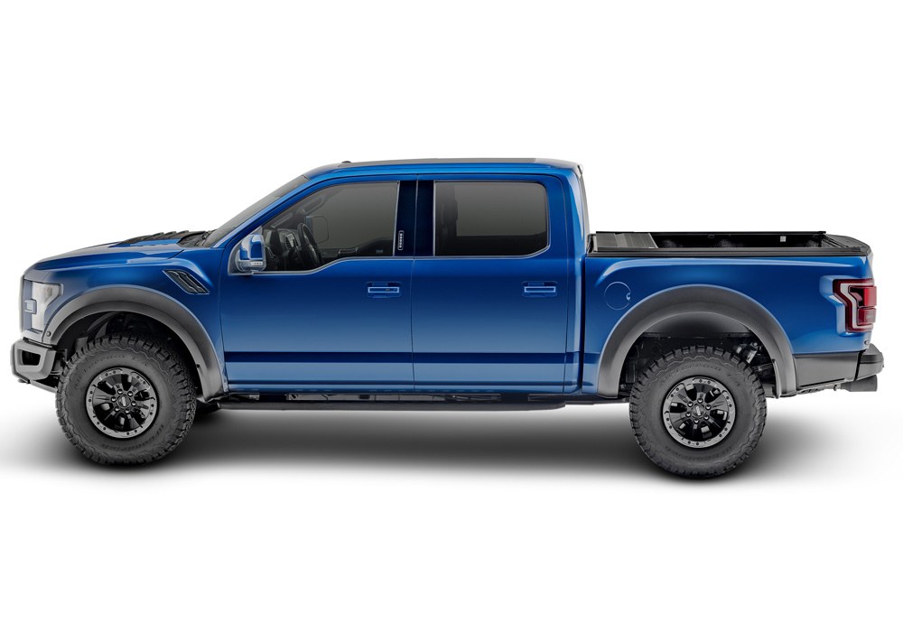 Retrax Tonneau Cover, Retrax IX, Manual Retractable, Low Profile, Not Key Lockable, Black Matte, Aluminum – 30373