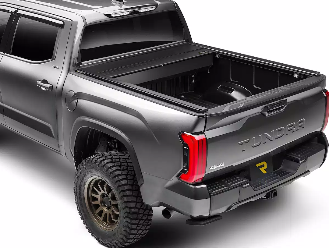 Retrax Tonneau Cover, Retrax Eq, Power Retractable, Low Profile, Matte Black, Aluminum, Remote Control Lock, With LED Light – EQ0337-1