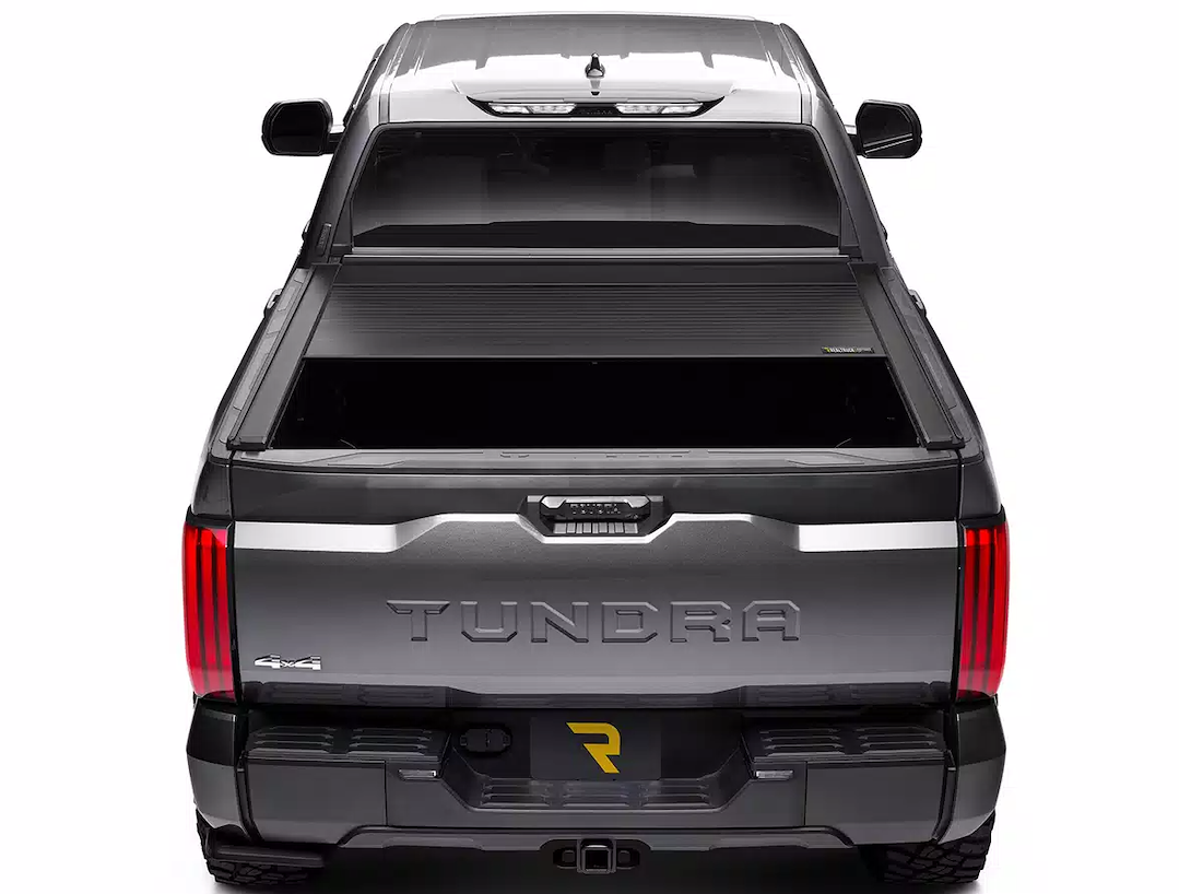 Retrax Tonneau Cover, Retrax Eq, Power Retractable, Low Profile, Matte Black, Aluminum, Remote Control Lock, With LED Light – EQ0337-1