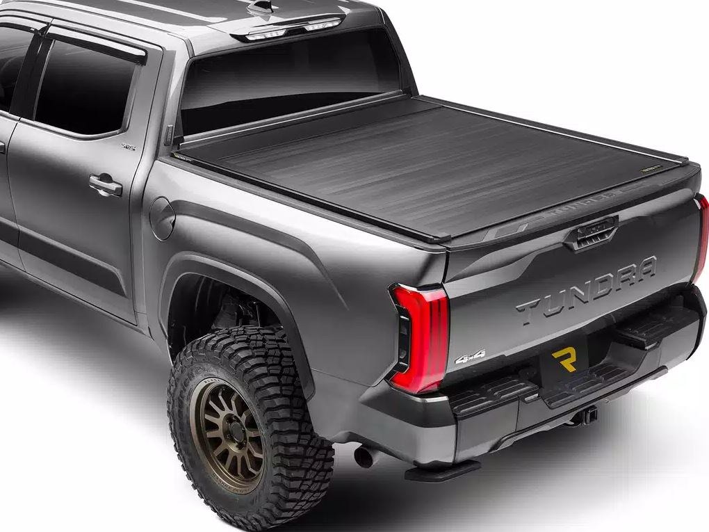 Retrax Tonneau Cover, Retrax Eq, Power Retractable, Low Profile, Not Hinged IN Front, Matte Black, Aluminum, Remote Control Lock – EQ0378-1