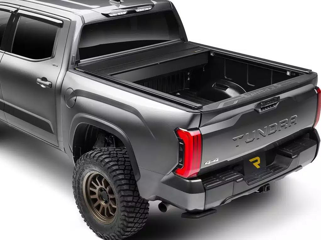 Retrax Tonneau Cover, Retrax Eq, Power Retractable, Low Profile, Not Hinged IN Front, Matte Black, Aluminum, Remote Control Lock – EQ0378-1