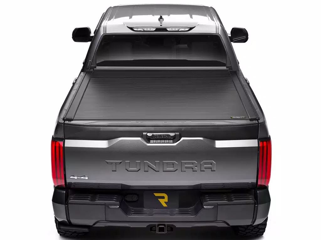 Retrax Tonneau Cover, Retrax Eq, Power Retractable, Low Profile, Not Hinged IN Front, Matte Black, Aluminum, Remote Control Lock – EQ0378-1