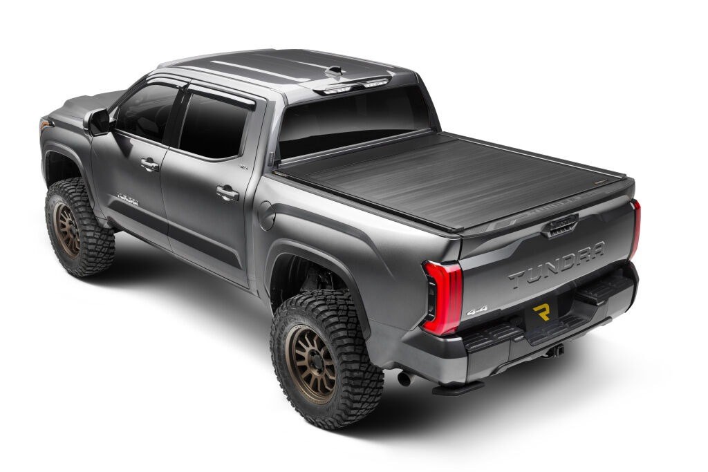 Retrax Tonneau Cover, Retrax Eq, Power Retractable, Matte Black, Aluminum, Remote Control Lock, With LED Light – EQ0481